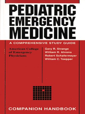 cover image of Pediatric Emergency Medicine Companion Handbook